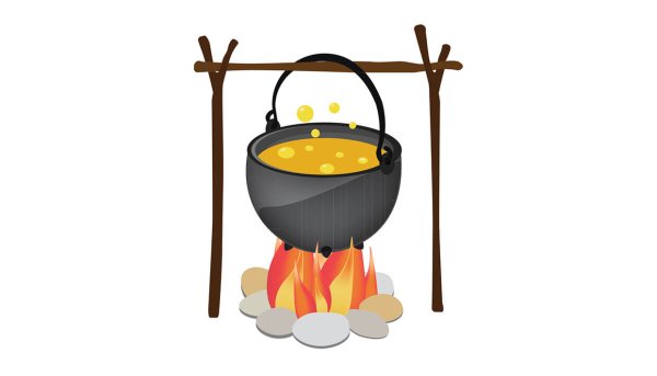 Силуэт котла с зельем