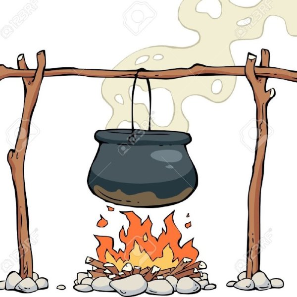 Котел на костре