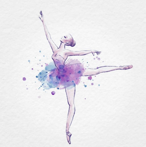 Балерина рисунок