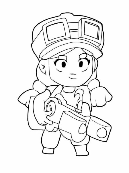 Раскраска Браво старс Джесси