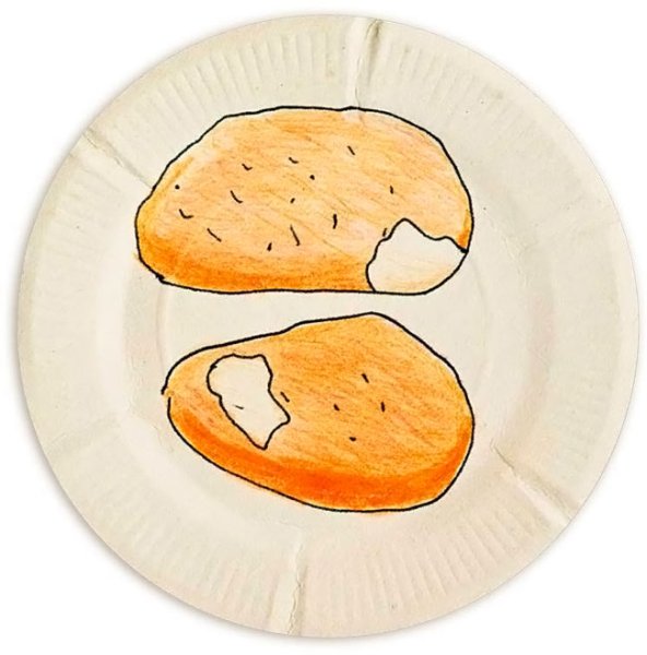 Котлета нарисованная