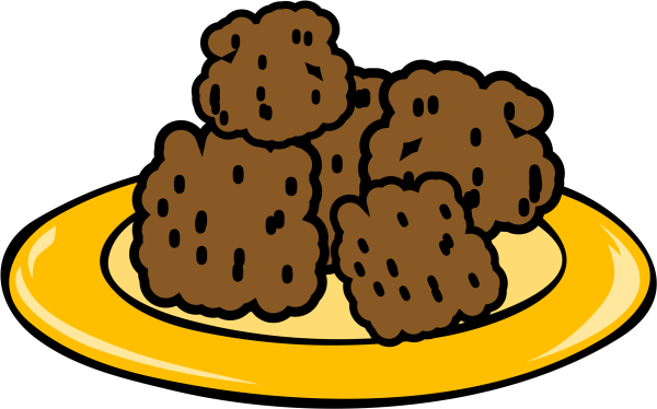 Котлета нарисованная