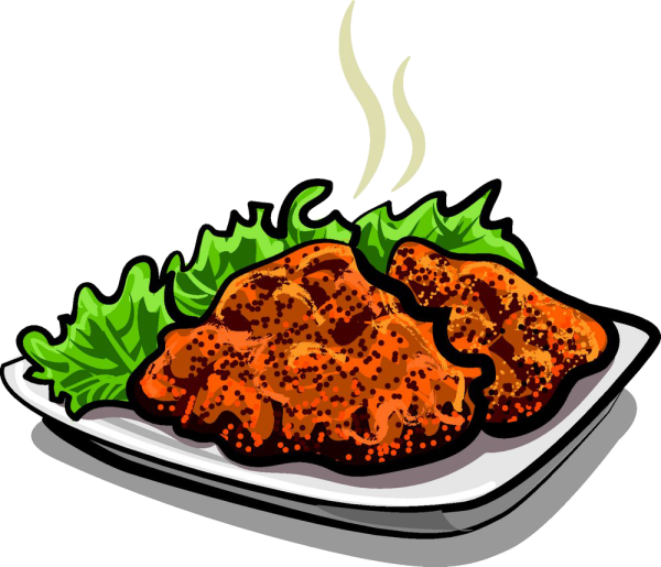 Котлета нарисованная