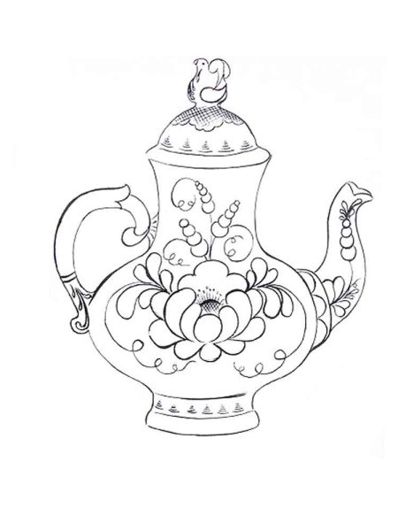 Гжель и Дымковская