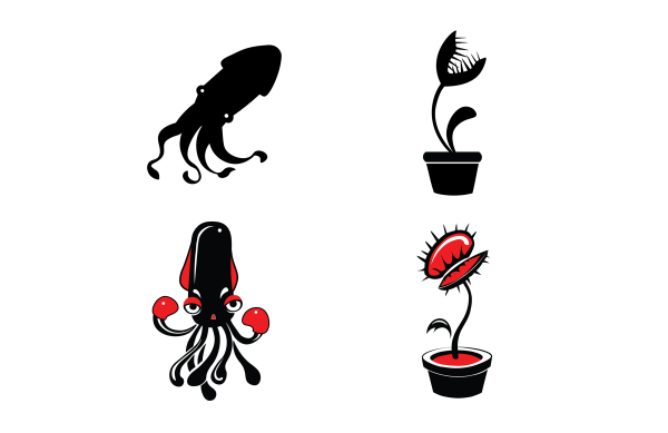 Венерина мухоловка орнамент