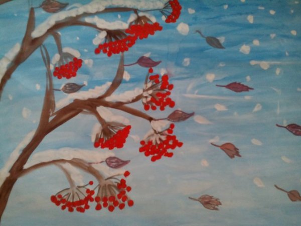 Зимнее рисование в подготовительной группе