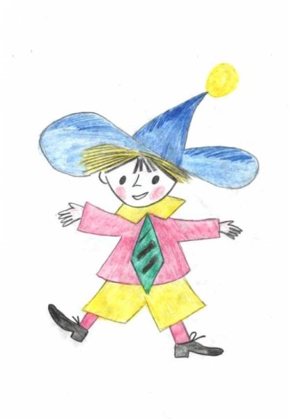 Буратино. Раскраска.