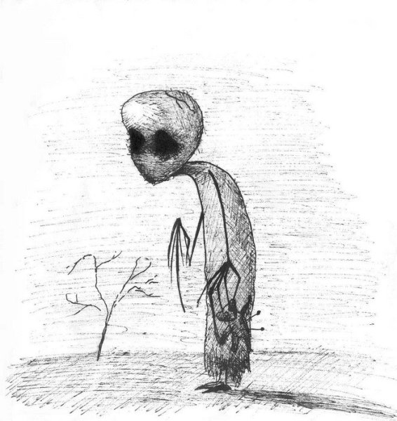 Одиночество рисунок