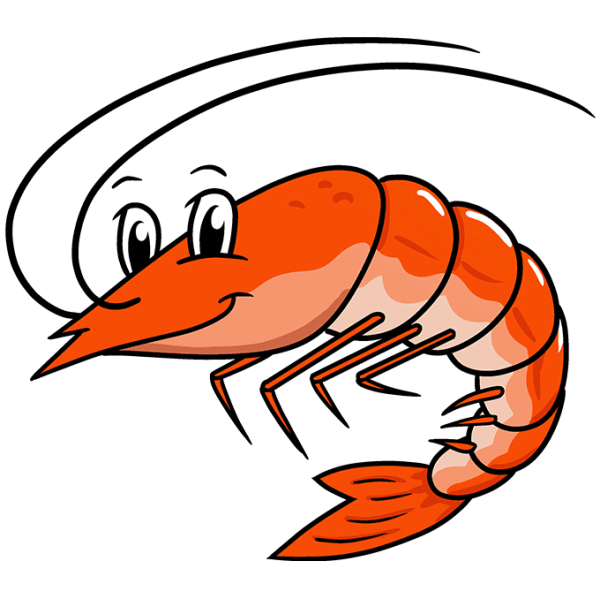 Креветка нарисованная