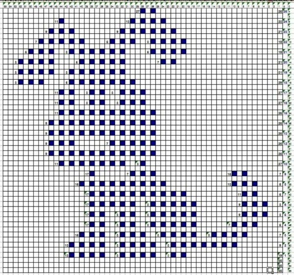 Детский теневой узор