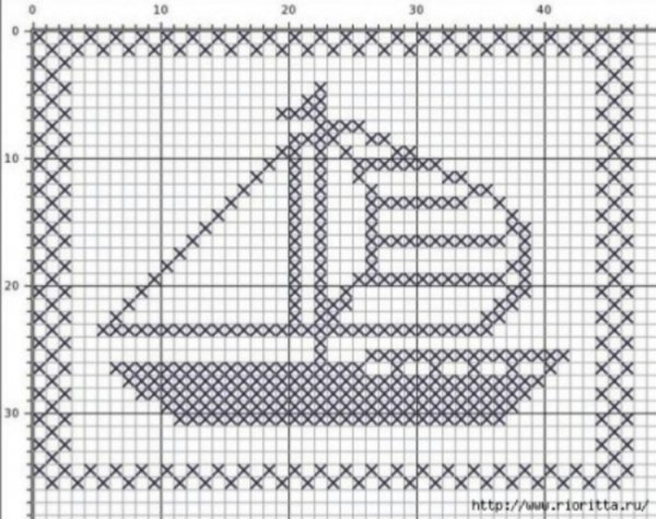 Теневые узоры спицами со схемами для детей