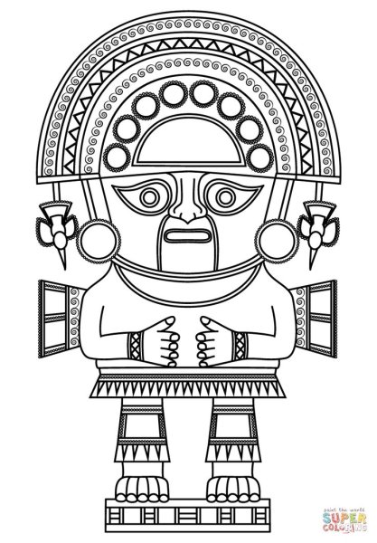 Орнаменты ацтеков Майя инков боги