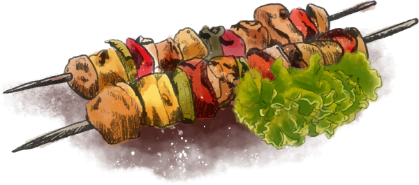 Логотип шашлычной