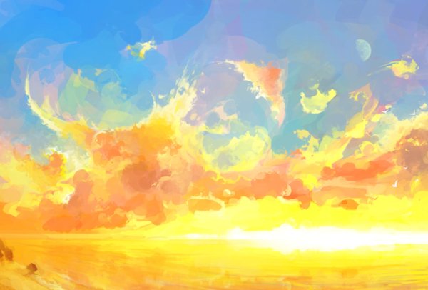 Яркое солнце арт
