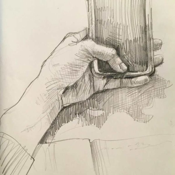 Штриховка карандаша на картинах