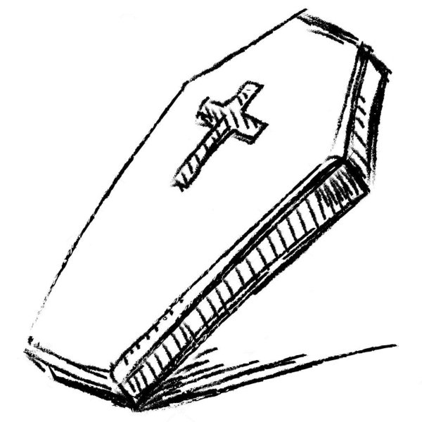 Гроб вектор