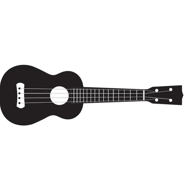 Укулеле на прозрачном фоне