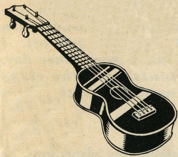 Укулеле карандашом