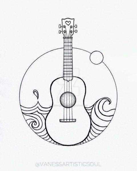 Распечатки укулеле
