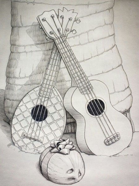 Укулеле срисовать