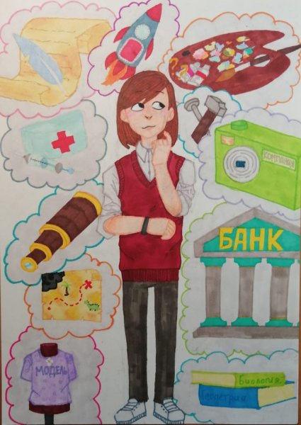 Рисунки на конкурс Радуга профессий