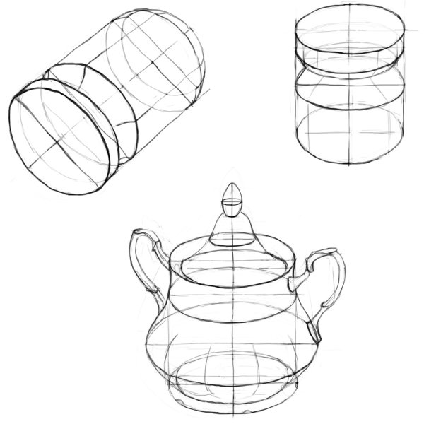 Линейно конструктивное построение предметов
