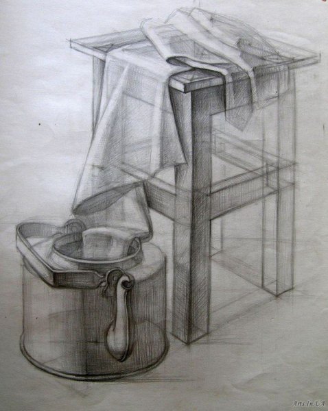 Академический Строгановка линейно конструктивный натюрморт