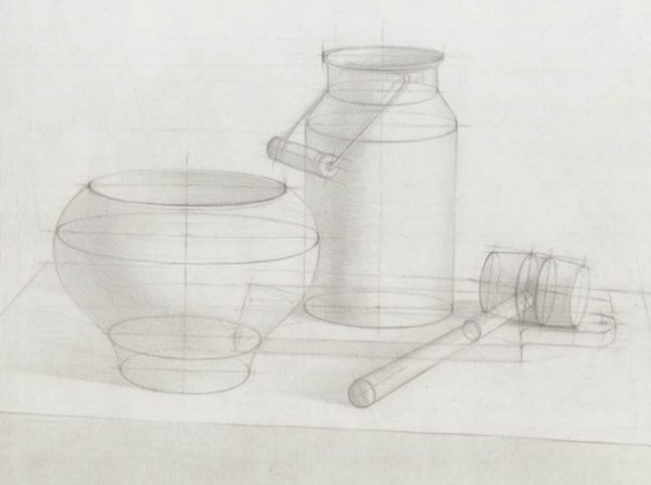 Линейно конструктивный натюрморт