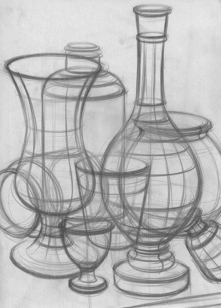 Линейно конструктивный натюрморт