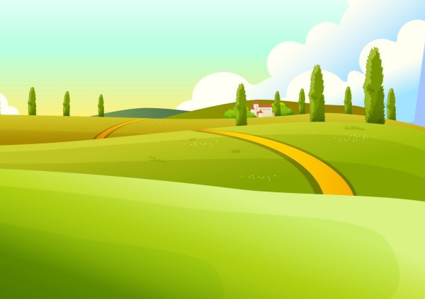 Мультяшный ландшафт