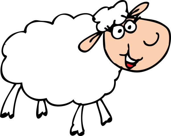 Овечка рисунок