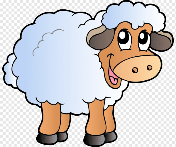 Овечка мультяшная