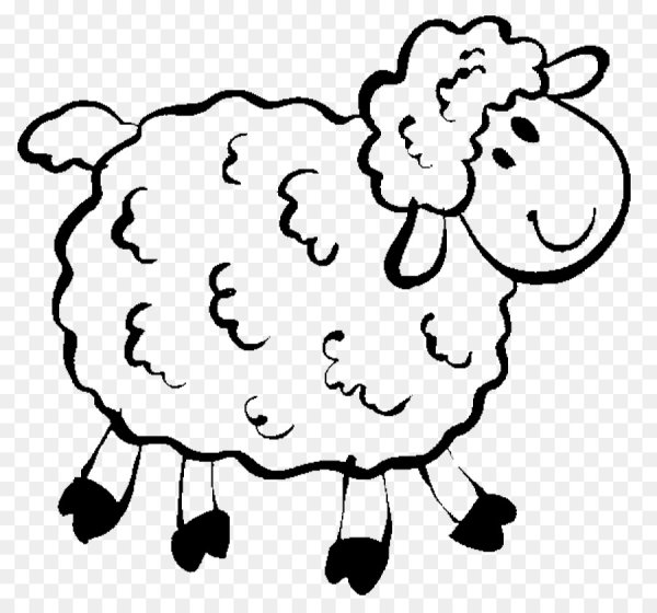 Овечка раскраска для детей