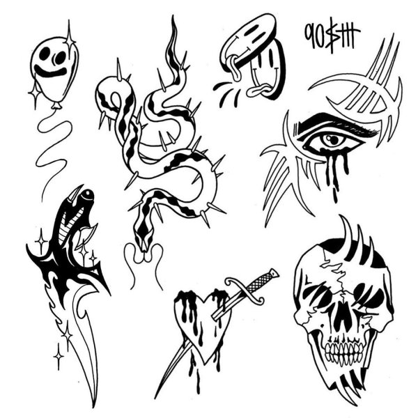 Zxc тату эскиз