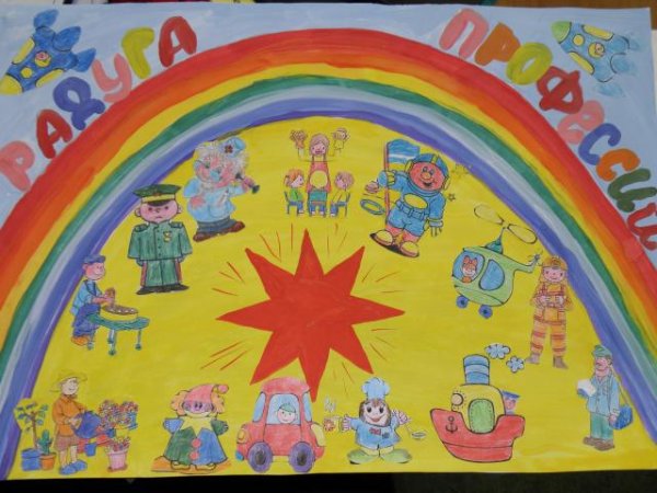 Рисунки на конкурс Радуга профессий