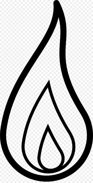 Пламя свечи чб