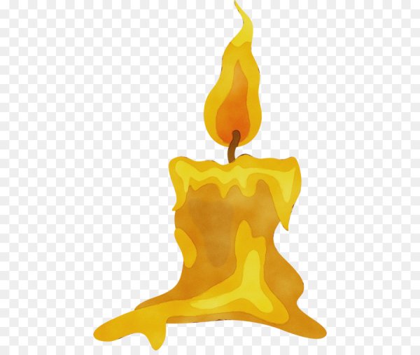 Нарисованный огонек свечи