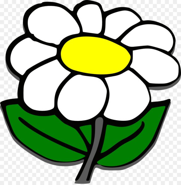 Ромашка мультяшная