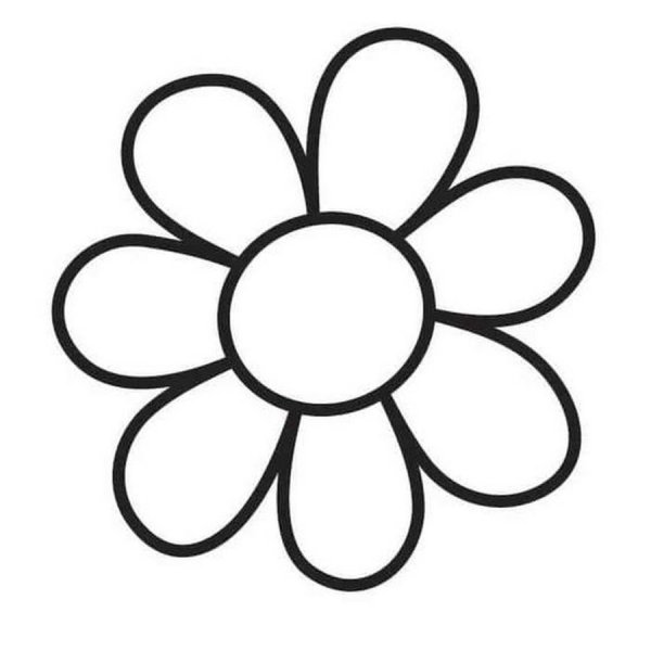 Цветы. Раскраска для малышей