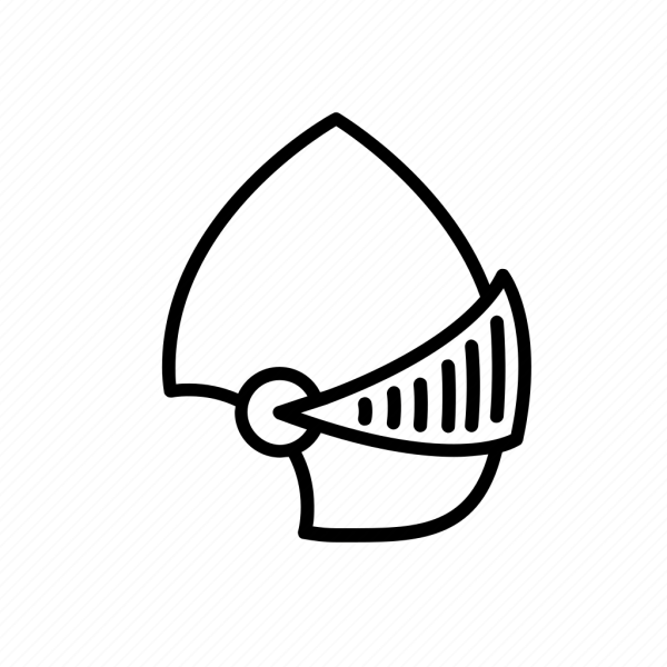 Рыцарский шлем раскраска