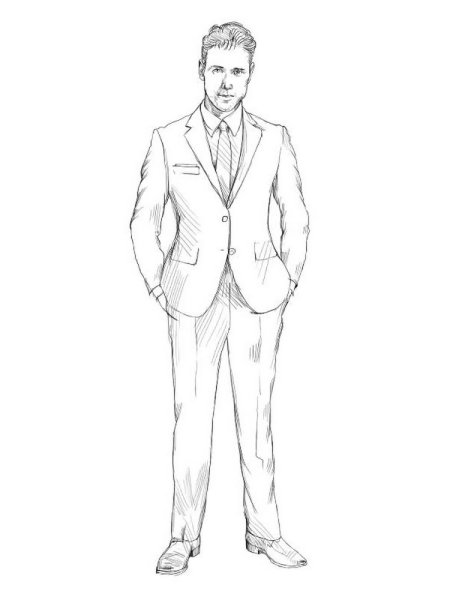 Манекен для рисования одежды