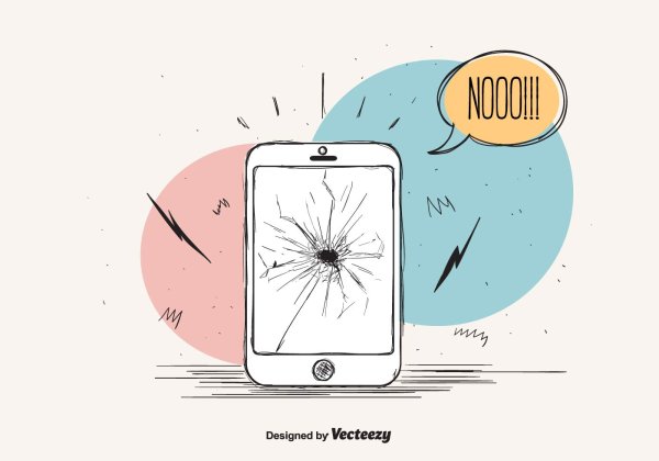 Рисунки для сломанного телефона