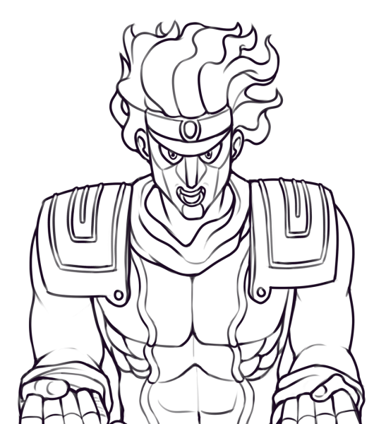 Рисунки Джо Джо Стар платинум