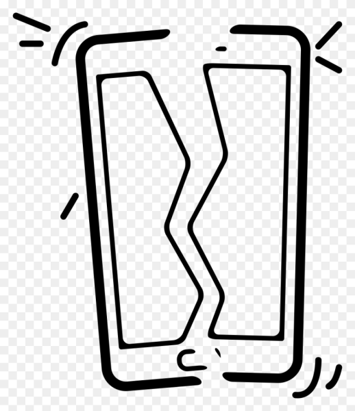 Сломанный телефон иконка