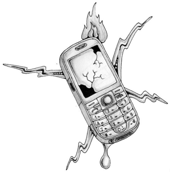 Рисунки для сломанного телефона