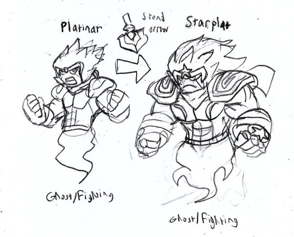 Стар платинум рисунок