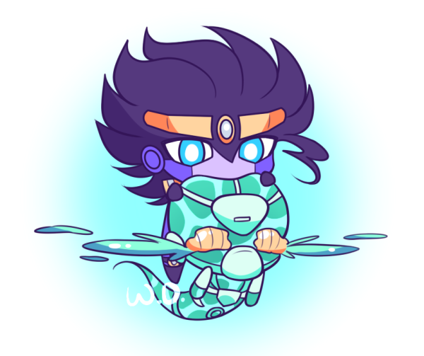 Джотаро и Стар платинум Чиби