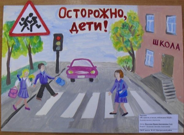 Рисунки по ПДД