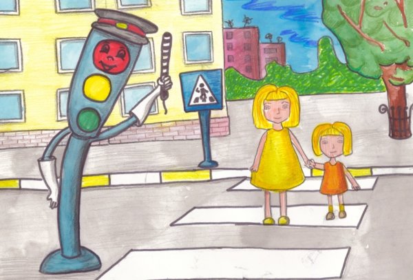 Рисунок на тему ПДД