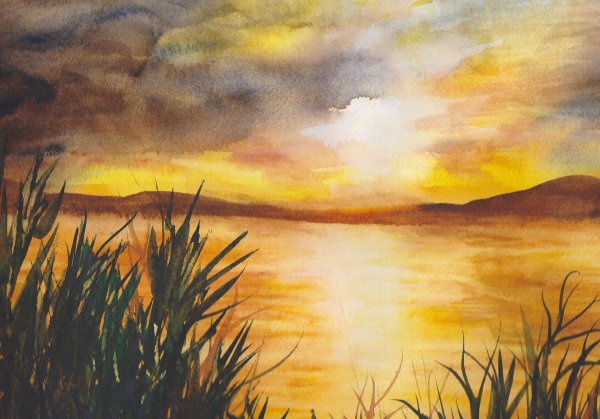 Солнышко с облаками